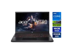 Acer Nitro V15 Gaming Laptop - Intel Core i7-13620H - Nvidia GeForce RTX 5050 GPU - 16GB RAM - 512GB SSD - 15.6" 165Hz IPS Display - Windows 11 Home (ANV15-52-778V)