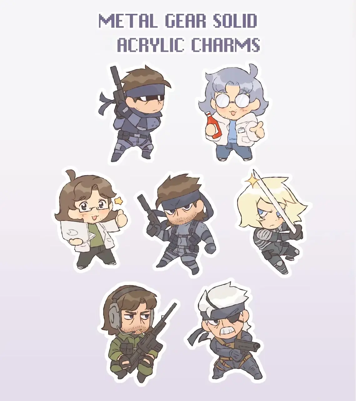 Metal Gear Solid 2 Keychain, Gift for Fans