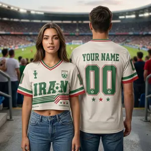 Iran Soccer Jersey – Retro Team Melli Football Shirt, Personalized Name & Number Persian Fan Jersey