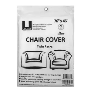 UBMOVE Chair Covers 2 Pack 72" x 46" | Furniture Protection for Moving & Storage
