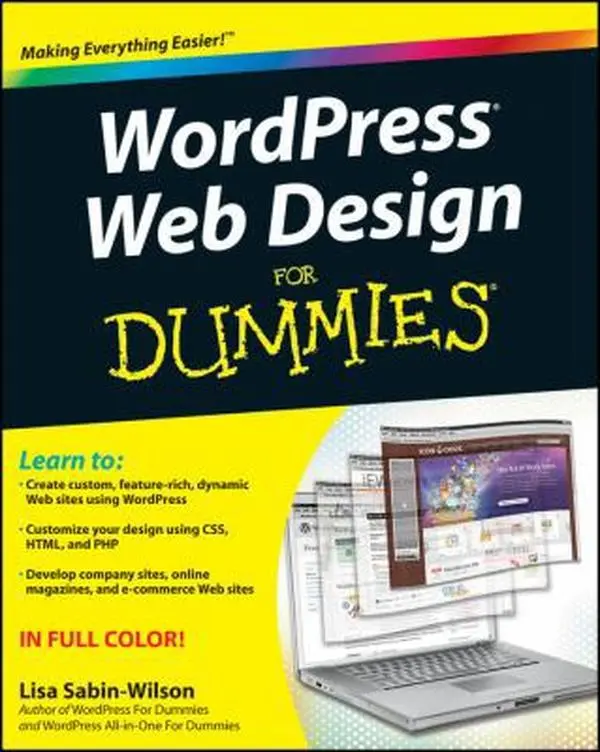 USED Book - WordPress Web Design For Dummies by Lisa Sabin-Wilson (Paperback) - english