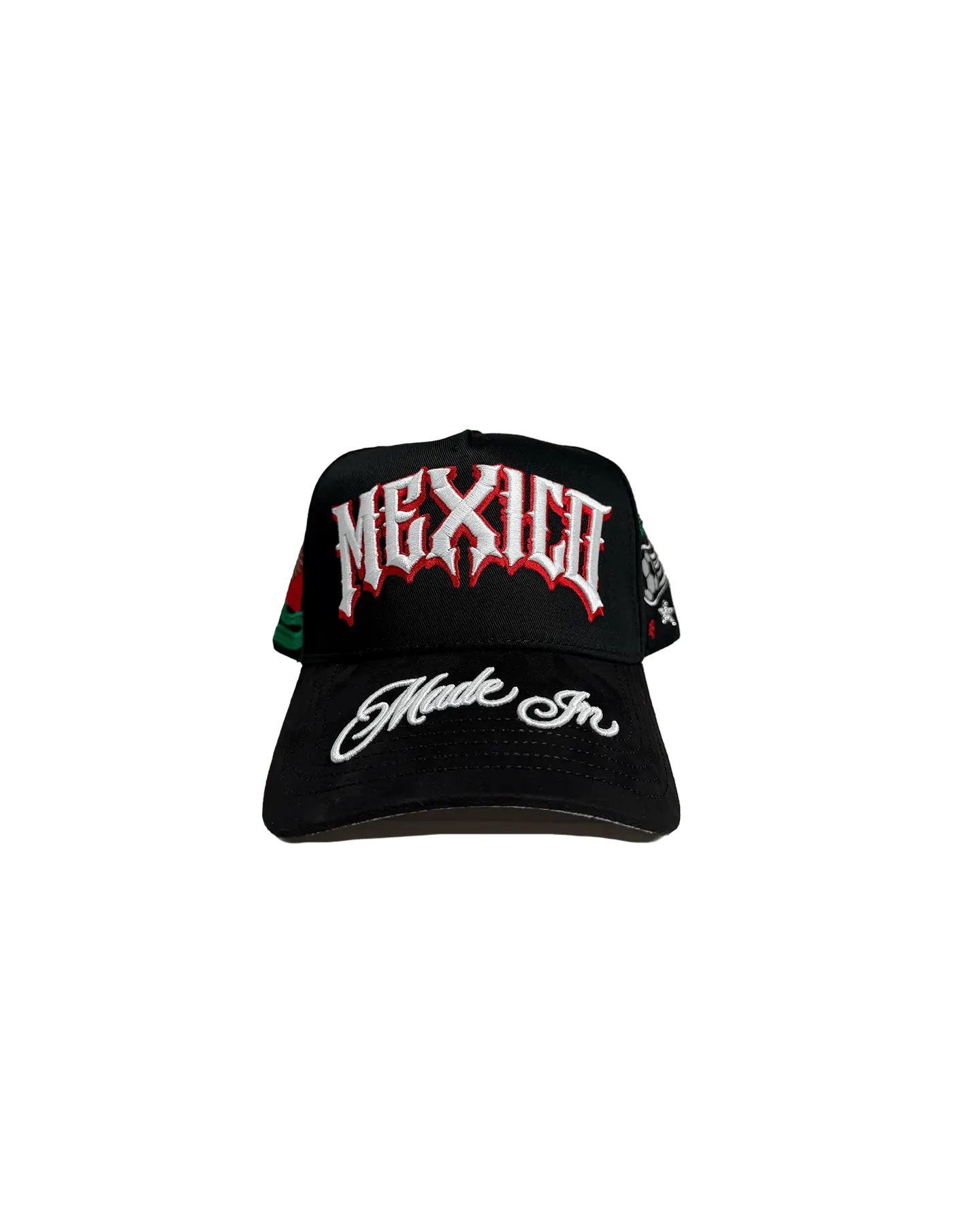Authentic Mexican-Made Unisex Adjustable Baseball Cap, Mexican Pride Graphic Snapback Hat, Adjustable Strap, Bold Embroidery