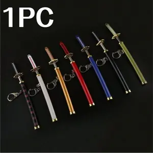 Cool Men's Alloy Knife Keychain, Detachable Protective Case, Unsharpened Blade, Durable Accessory for Everyday Use