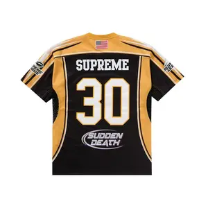 Supreme Men's Sudden Death Football Jersey Black, from StockX