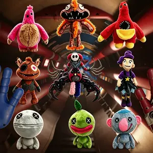 Wrongside Outimals Poppy Playtime Plush Toy Set - 9.8 inch The Prototype, Lily Lovebraids, Chum Chompkins, Giblet, Gutter Plush, Doodle Bones, Bindle Boogie, Blanky Blankz Stuffed Animals, Horror Game Collectible Soft Dolls, Gift for Fans
