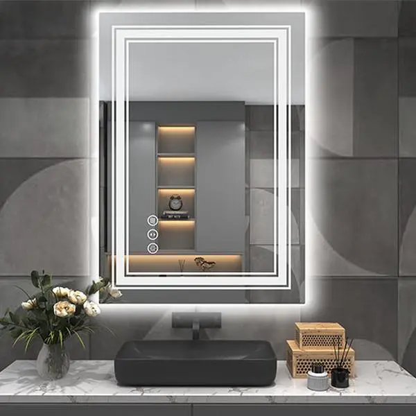 AQ001 - Tri-Color Temperature / RGB Smart Bathroom Mirror