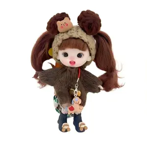 Cute Fashion Movable Joints Plush Dolls Doll Bag Charm Key Chain  Phone Charm Phone Strap