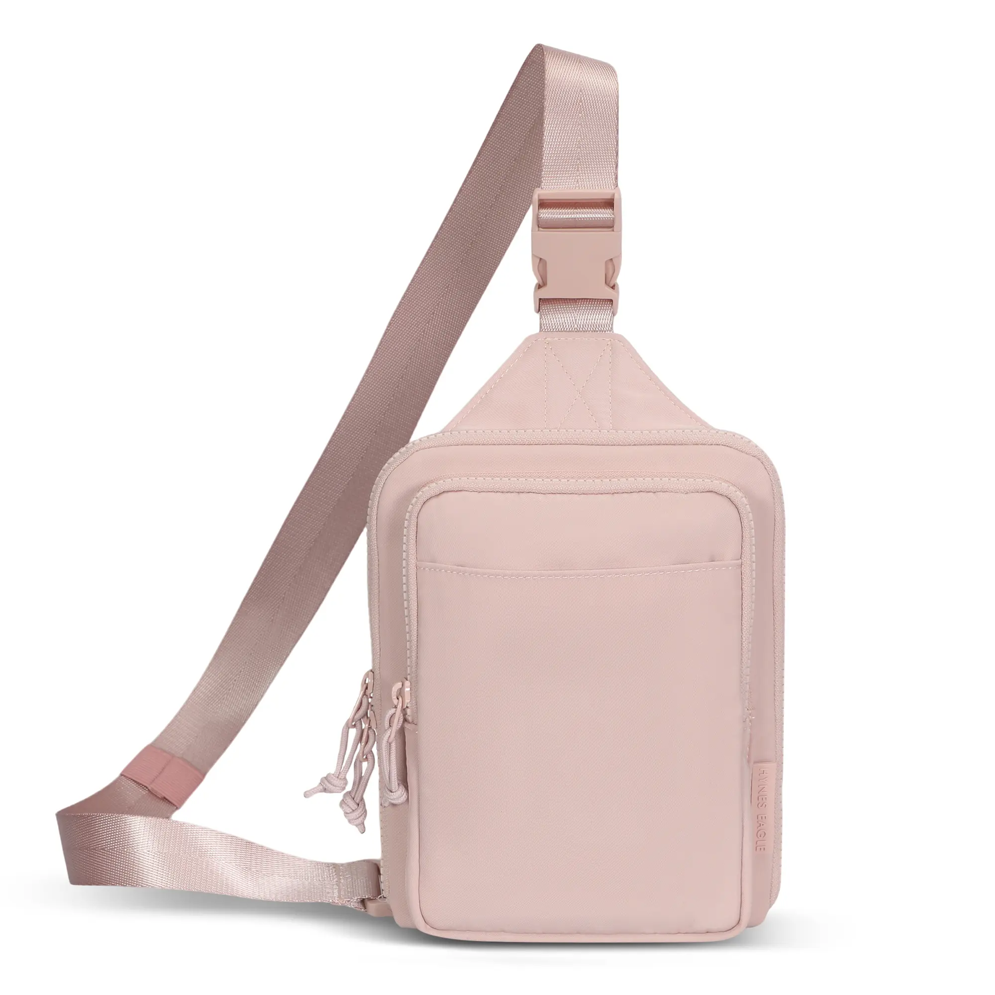 HYNES EAGLE Women's Minimalist Convertible Crossbody Sling Bag with Leakproof Expandable Bottle Pocket, Multi-Pocket Design & Adjustable Shoulder Strap, Plain, Crossbody Bags, Waterproof, Rectangle, 2-Way Reversible, Travel, Hidden Pocket