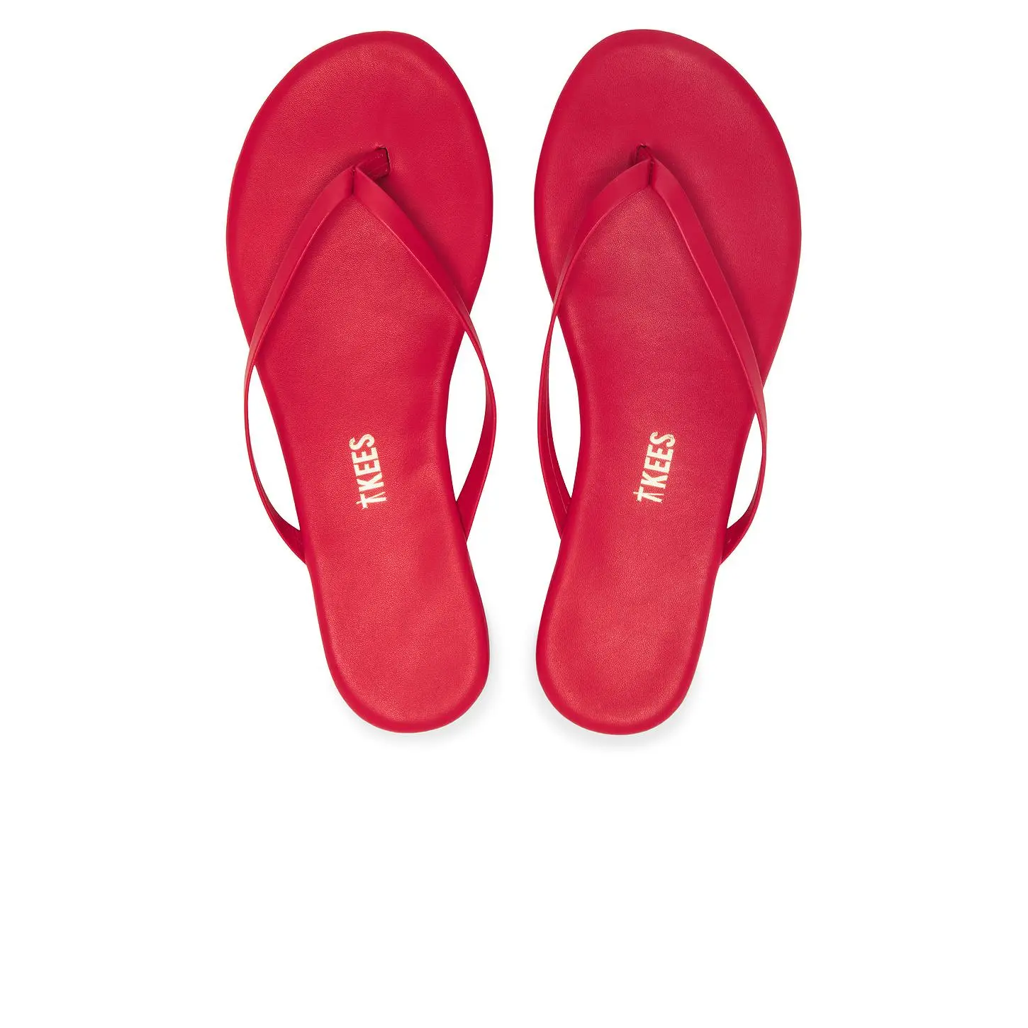 TKEES Solids Flip Flop in Red
