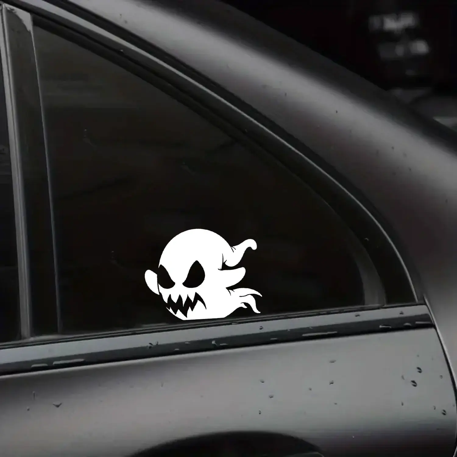 Ghost Peeker Decal, Funny Spooky Vinyl Window Sticker for Cars, Laptops, Tumblers, Waterproof Decal
