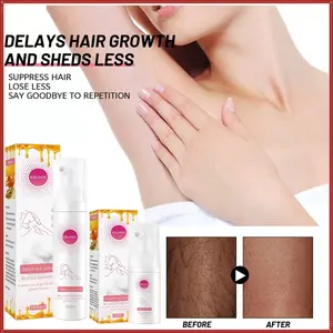 EELHOE Honey mousse hair removal spray — whole-body depilation foam for underarms and legs; gentle on skin, non‑irritating
