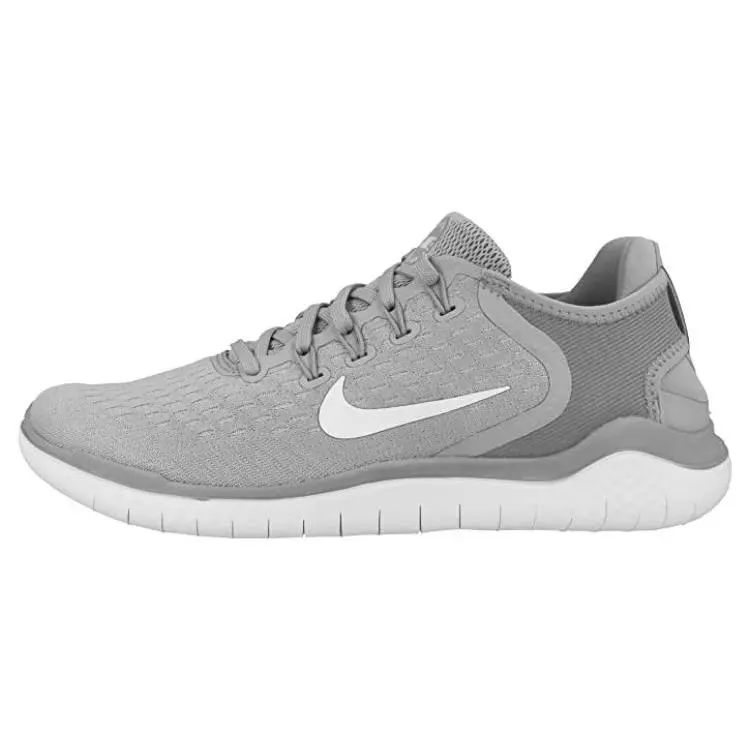 Nike Free Rn 2018 Wolf Grey Cushioned Low Top Running Shoes Men's 942836-003