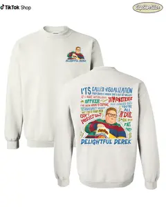 Delightful Derek Stranger Things Quote Ugly Christmas Sweatshirt Hoodie,  Best TV Series 2025 Sweater, Funny Quote Of Derek Shirt, Movie Stranger Things Crewneck, Soft Cotton Blend Gift