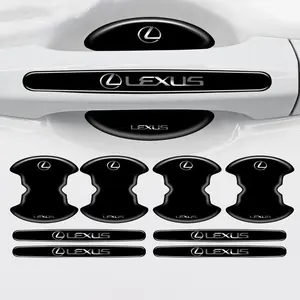 8pcs Car Door Handle Protection Sticker Emblem, Car Styling for Lexus Nx 250 Rx Gs Ux Rx300 Rx350 Ct200h Gx460 Es Lx Fsport, Sticker For Cars