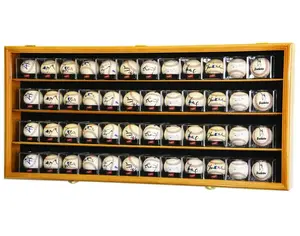 48 Baseball Acrylic Cubes Display Case Cabinet