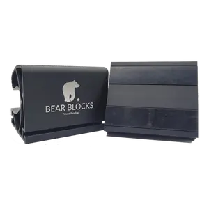 Black Bear Blocks - Patented Push Up Equipment for All Body Weight Fitness Routines with Joint Protection