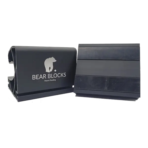 Black Bear Blocks - Patented Push Up Equipment for All Body Weight Fitness Routines with Joint Protection