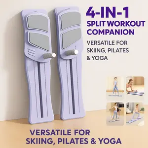 Multifunctional Split Fitness Board, 300LBS Capacity 6-in-1 Ski Machine for Home Gym, Compact Foldable Design for Quick Workouts