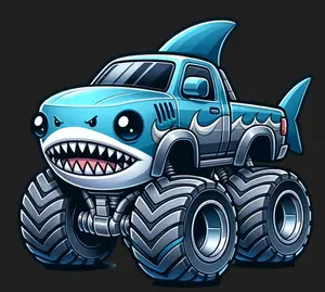 Truck Design Ready-to-Press DTF Heat Transfer - Direct-to-Film for Cotton & Polyester, with Press Instructions, Easy Peeling DIY Specialty Supply for Toys & Hobbies