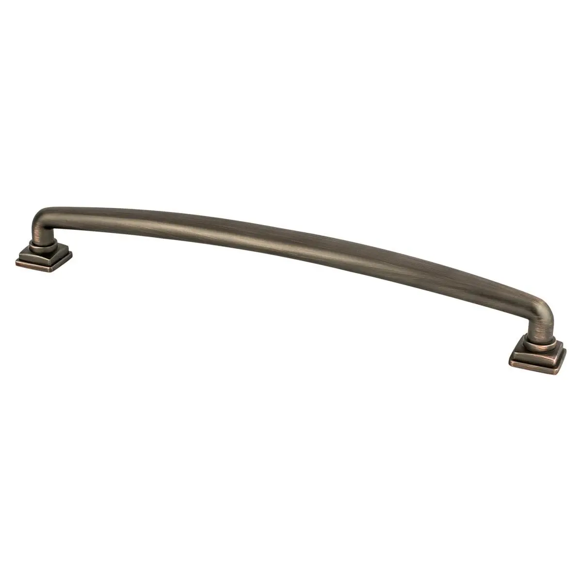 Berenson 1297-10VB-P Metal Classic Door Handle, 224 mm CC Tailored Traditional Appliance Pull, 8-13/16 in. & 9-5/8 in. Verona Bronze Finish