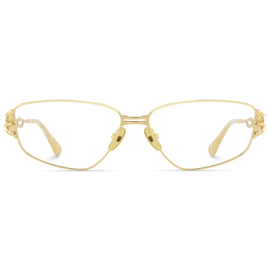 Spine Geometric Gold Metal Frame