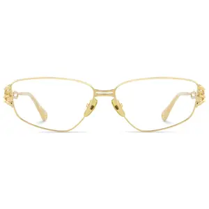 Spine Geometric Gold Metal Frame