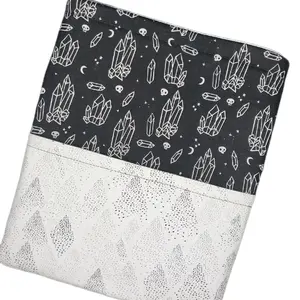 Halloween them book sleeve with pocket, tablet pouch with pocket, booklover ,bookish gift ,fabric.(book not included)