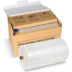 HytusCooking 8" x 150' Food Vacuum Sealer Bags Rolls with Cutter Dispenser for Food Storage, Heavy Duty Vacuum Seal Bags for Sous Vide, Meal Prep,Freezer and Long Term Preservation,BPA-Free