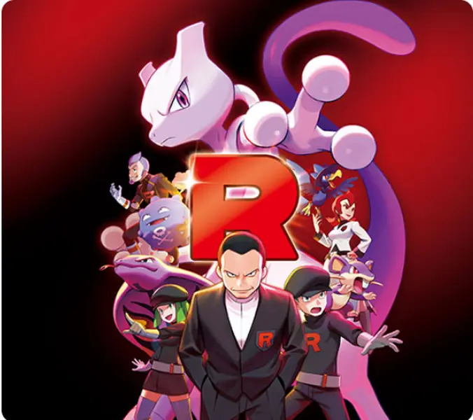 5 Team Rocket themed fan art cards Photocard