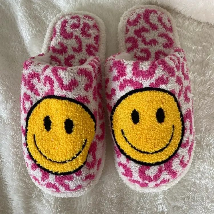 Smiley face slippers