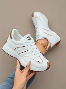 Women Height Increasing Thick Sole Non Slip Comfortable Breathable Sporty Running Shoes for Outdoor Sports