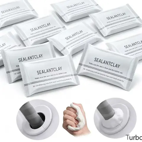10-Count Durable Waterproof Sealant Clay Putty (30g Each, Individual Packs) - Easy to Shape and Apply, Hole Filling, All-Seasons Home Wall Repair Paste for Duct Sealing, Drain Pipe Connections, Odor Blocking