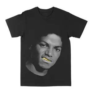 Michael Jackson "Gold Grill" Graphic Tee, Music Concert Shirt, Famous Band shirt, Shirt For Fan, Artist Shirt, Album Shirt, Music Tee, Unisex Tee Short Sleeve New Tshirt Fullsizes