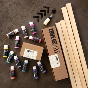 The Ultimate Lovers Art Kit (Art Kit + 12 Extra Paints + Stretch Bars)