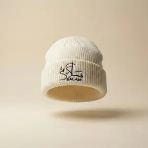 The Salam Skull Beanie Pure White