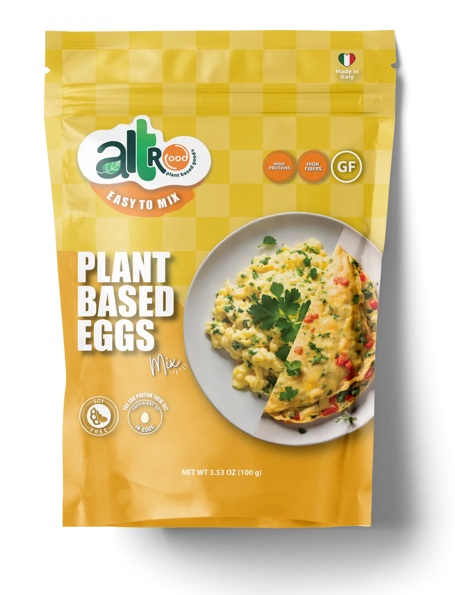 Altrofood Plant-Based Eggs, Made in Italy, High Protein, Dairy Free, Soy Free, Gluten Free