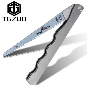 Titanium Alloy Folding Hand Saw with Carbon Steel Blade, Multi-Functional Outdoor Camping Tool, Garden Pruning Saw, Tree Cutting Saw