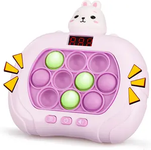 Fast Push Pop Game - Light Up Fidget Toy for Kids, Handheld Sensory Puzzle Game, Christmas Birthday Gifts for 3-12 Year Old Boys & Girls (Rabbit)