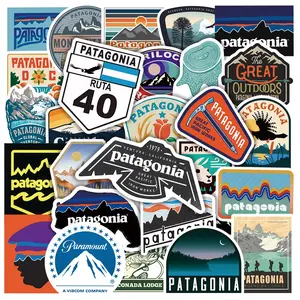 50PCS Fashion Wear Brand Patagonia Outdoor Waterproof Graffiti Stickers For Helmet Bicycle Hand Account Pencil Case Decals LanLanStickersWorld Motorcycle Stickers