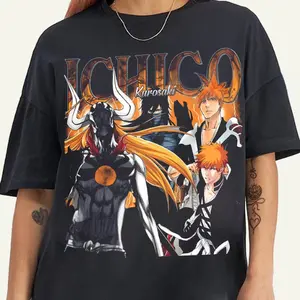 Limited Ichigo Kurosaki TShirt, Vintage Retro Anime Shirt, Anime Manga Shirt Gift For Otaku Unisex TShirt