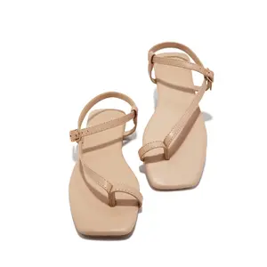 Monet Flat Strappy Sandals - Nude