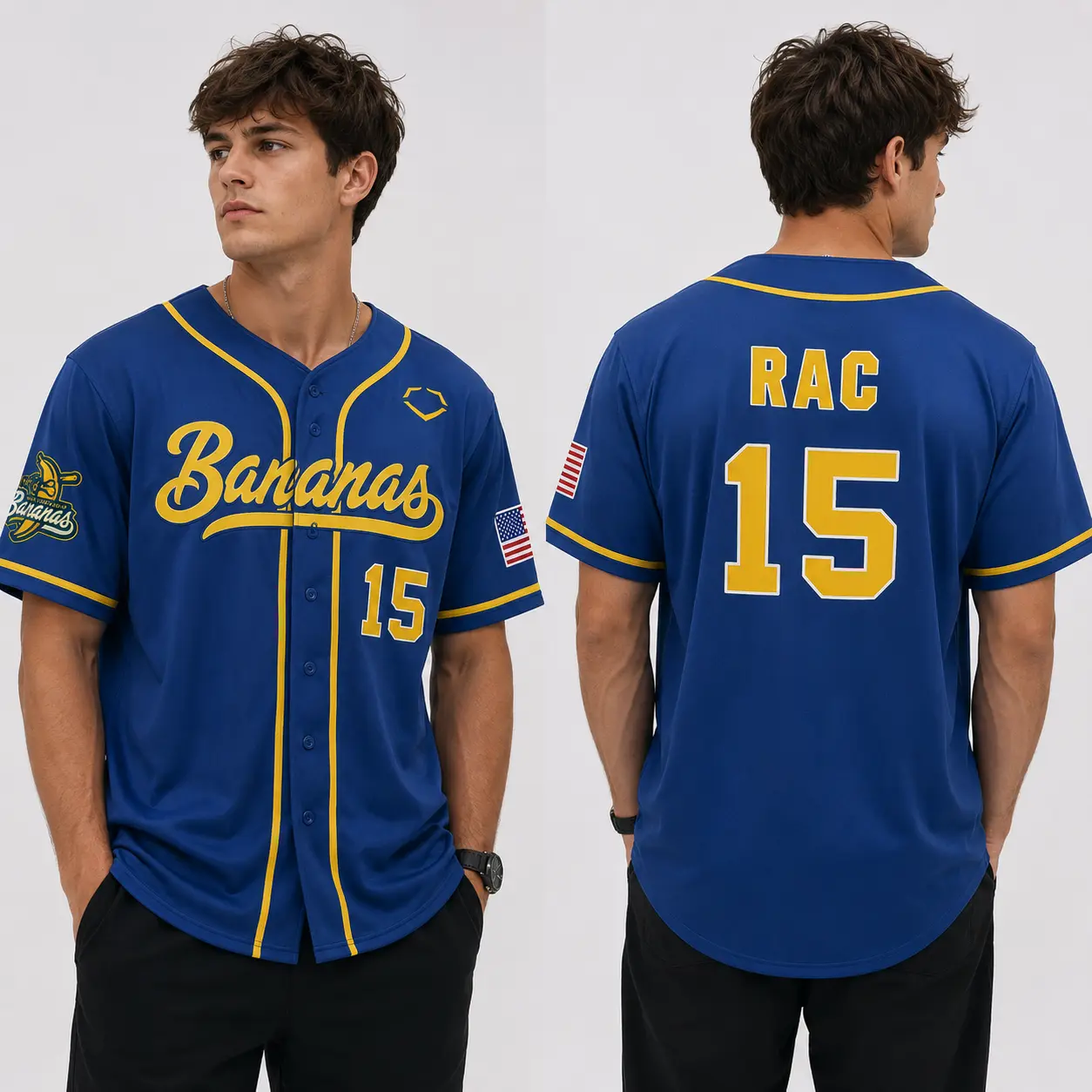 Custom Savannah Bananas Baseball Jersey, Banana Ball Fan Shirt, Unisex Sports Jersey - Personalized Team Fan Shirt