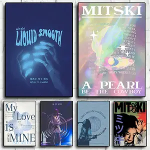 1pc Mitski's 'My Love Is Mine' Canvas Poster, Canvas Wall Art, Canvas Printing, Bathroom, Bedroom, Office, Living Room Art Wall Decoration, Home Decoration, Frameless Gifts Birthday Graduation