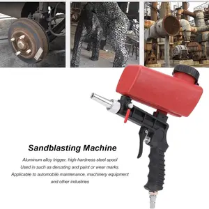 Pneumatic Sandblasting Gun Kit, Handheld Abrasive Air Blaster, Professional Sandblasting Tool Set, Industrial Use