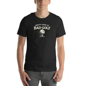 Pretty Good at Bad Golf" Humor Tee - Premium Bella Canvas Unisex Shirt
