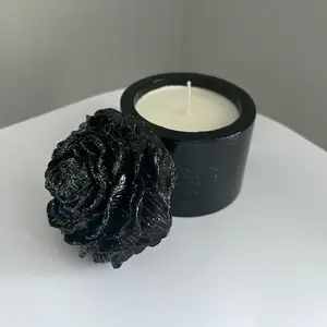 Homemade Rose Candle