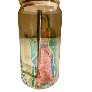 Glass tumblers Drinkware Bottle Mexican Printed