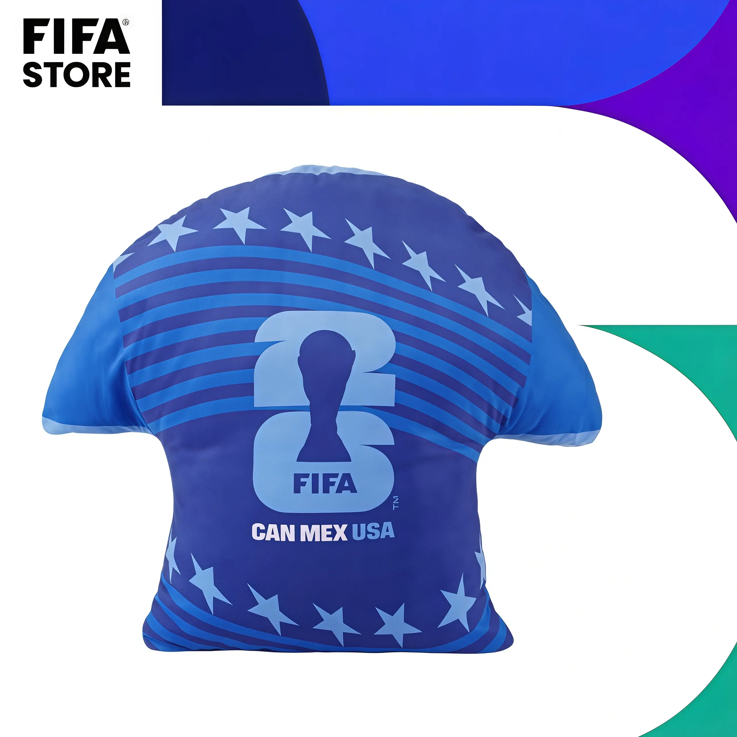 FIFA 2026 World Cup Football Fan Throw Pillow – Soft Velvet Soccer Jersey Design Gift for Living Room, Bedroom, or Tailgate Party