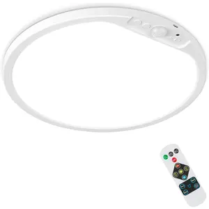 12 Inch Rechargeable Motion Sensor LED Ceiling Light with Remote, Wireless Dimmable 3CCT Battery Operated LED Closet Lights for Stair Hallway