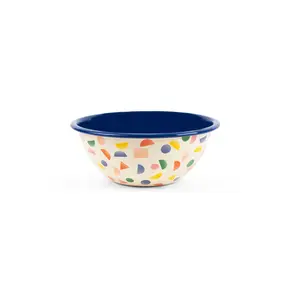 Poketo x CCH Chips Small Serving Bowl - Blue Rim